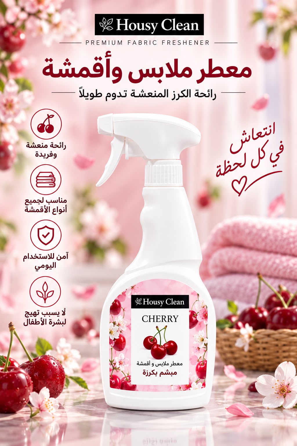 رائحة الكرز المنعشة تدوم طويلاً